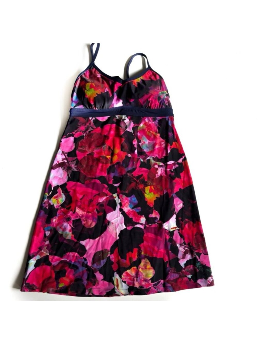 Athleta Mystique Shorebreak Racerback UPF Floral Sleeveless Dress - S